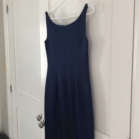 Elie Tahari Rena Metallic Sequin Cocktail Dress - Picture 3 of 4